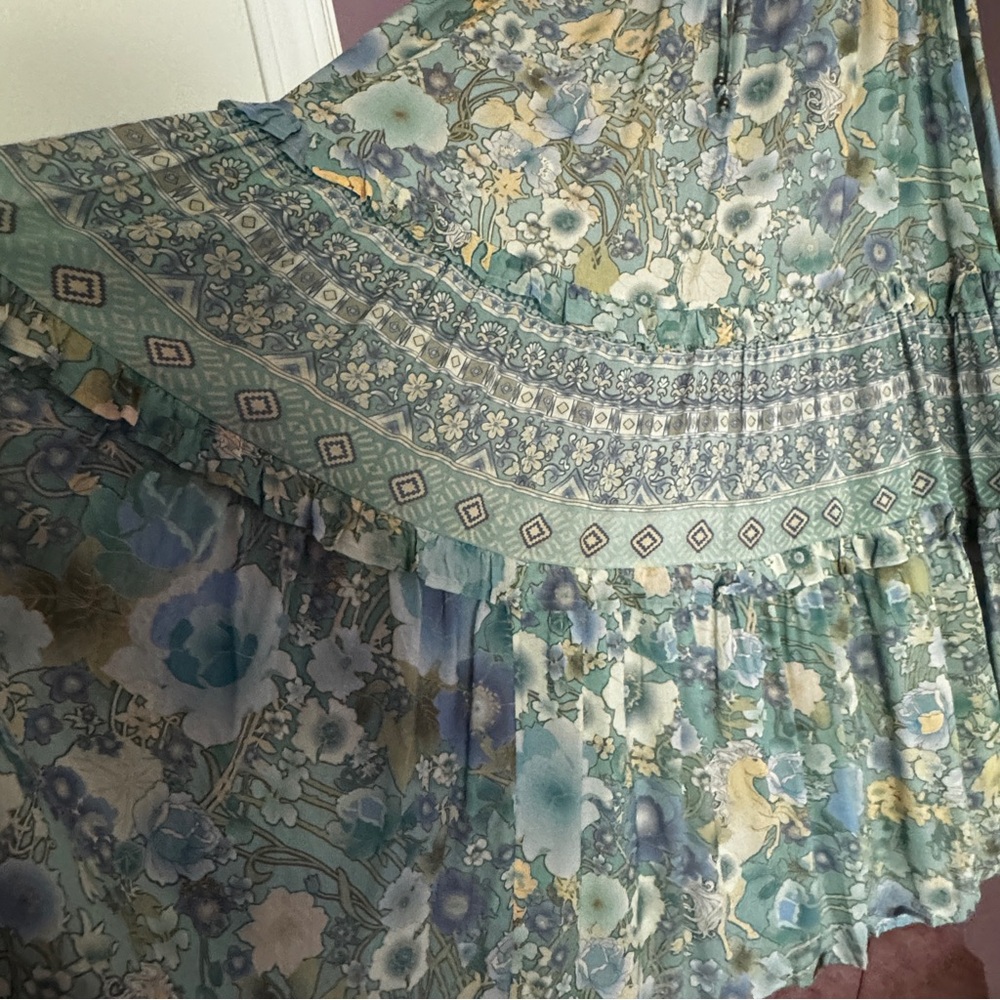 Spell Amthyst Maxi Skirt in Blue - Picture 4 of 6